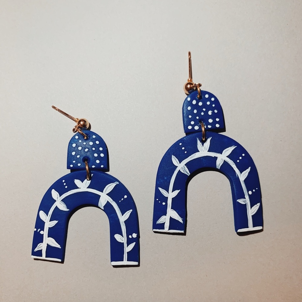 Polymer clay earrings